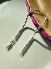 Load image into Gallery viewer, Sterling Silver Ball Bead Bracelet 6.75”
