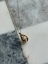 Load image into Gallery viewer, Opal &amp; Diamond 14k Gold Necklace 19”
