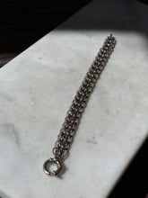 Load image into Gallery viewer, Vintage Sterling Silver Sailor Bolt Clasp Bracelet 7.25”
