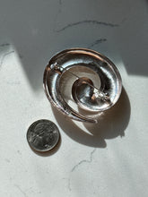 Load image into Gallery viewer, Vintage Monet Silvertone Spiral Brooch
