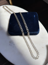 Load image into Gallery viewer, Italian Solid Sterling Silver Cuban Curb Chain 24.5”

