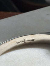Load image into Gallery viewer, Mexico Vintage Red Inlay Sterling Silver Bangle Bracelet
