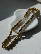 Load image into Gallery viewer, Vintage 12k Gold Fill Chunky Rope Chain 18”
