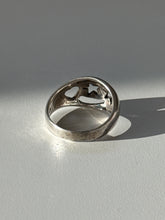 Load image into Gallery viewer, Vintage Celestial Heart Sterling Silver Ring Size 10.5
