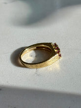 Load image into Gallery viewer, Vintage 1970s Ruby 18k Gold Ring Size 4.25
