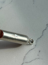 Load image into Gallery viewer, Antique Sterling Silver Etched Whistle Pendant
