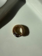 Load image into Gallery viewer, Diamond Gold Vermeil Ring Size 8.5

