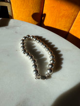 Load image into Gallery viewer, Ball Bead Sterling Silver Bracelet 7.75”
