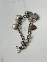 Load image into Gallery viewer, Antique Sterling Sweetheart Charm Bracelet
