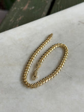 Load image into Gallery viewer, Italian Gold Vermeil Solid Cuban Curb Link Bracelet 8.5”
