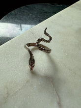 Load image into Gallery viewer, Vintage Snake Sterling Silver Ring Size 7.75
