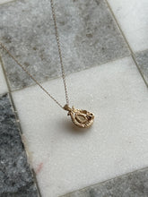 Load image into Gallery viewer, Opal &amp; Diamond 14k Gold Necklace 19”
