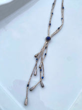 Load image into Gallery viewer, Lapis Vintage Sterling Silver Necklace
