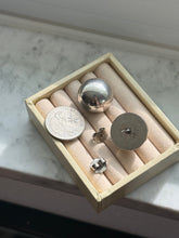 Load image into Gallery viewer, Vintage Sterling Silver Chunky Earrings
