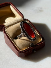 Load image into Gallery viewer, Vintage Carnelian Sterling Silver Ring Size 6.25
