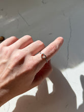 Load image into Gallery viewer, Vintage Sterling Silver Heart Cutout Ring Size 8.5
