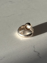 Load image into Gallery viewer, Solid Sterling Silver Pearl Ring Size 6.25
