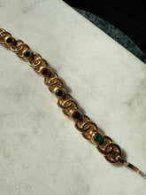 Load image into Gallery viewer, Vintage Gold Plated Costume Bracelet 7.5”
