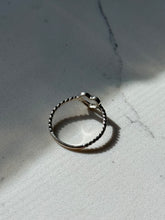 Load image into Gallery viewer, Vintage Sterling Silver Heart Cutout Ring Size 8.5
