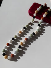 Load image into Gallery viewer, Vintage Jade Bead &amp; 14k Gold Necklace 21”
