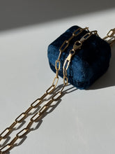 Load image into Gallery viewer, Paperclip Link Lightweight 14k Yellow Gold Chain 20”
