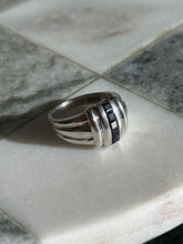 Load image into Gallery viewer, Natural Blue Sapphire Sterling Silver Ring Size 8
