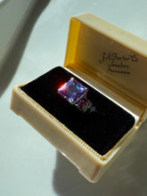 Load image into Gallery viewer, Purple Sterling Silver Ring Size 5.25
