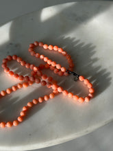 Load image into Gallery viewer, Angel Skin Coral Sterling Necklace 24”
