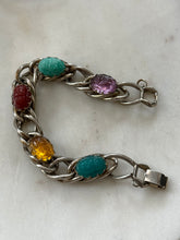 Load image into Gallery viewer, Vintage Scarab Beetle Bracelet 7.25”
