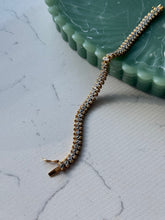 Load image into Gallery viewer, Gold Vermeil CZ Tennis Bracelet 7”
