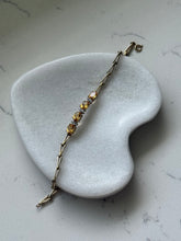 Load image into Gallery viewer, Citrine Gold Vermeil Bracelet 7.5”
