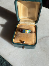 Load image into Gallery viewer, Inlay Sterling Silver Band Size 6.75
