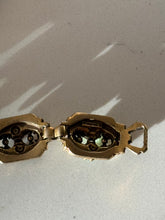 Load image into Gallery viewer, Florenza Vintage Gold Plated Gemstone Pearl Bracelet 7”
