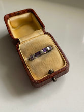 Load image into Gallery viewer, Amethyst Inlay Sterling Silver Ring
