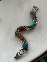Load image into Gallery viewer, Vintage Scarab Beetle Bracelet 7.25”
