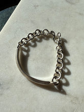 Load image into Gallery viewer, Chunky Solid Sterling Silver Curb Bracelet 7.25”
