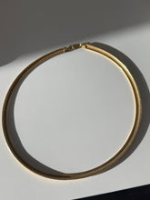 Load image into Gallery viewer, Gold Vermeil Omega Collar Necklace 18”
