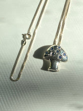 Load image into Gallery viewer, Mushroom Sapphire Sterling Silver Necklace
