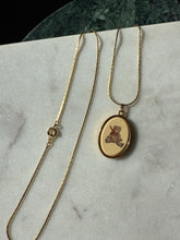 Load image into Gallery viewer, Vintage Teddy Bear Gold Plated Necklace 24”
