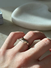 Load image into Gallery viewer, Bamboo Bypass Sterling Silver Ring Size 6
