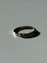 Load image into Gallery viewer, Vintage 14k Yellow Gold Ruby Band Size 6.25
