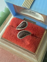 Load image into Gallery viewer, Levian 14k Rose Gold Chocolate Diamond Bypass Ring Size 9
