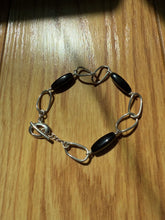 Load image into Gallery viewer, Black Onyx &amp; Sterling Silver Bracelet
