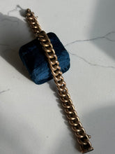 Load image into Gallery viewer, Antique 1/20 12k Gold Fill Curb Bracelet 8”
