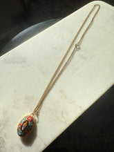 Load image into Gallery viewer, Italian Vintage Mosaic Gold Plated Necklace

