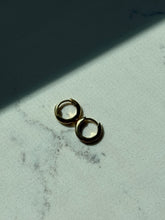 Load image into Gallery viewer, Gold Vermeil Huggie Clicker Hoops
