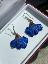 Load image into Gallery viewer, Enamel Flower Sterling Silver Earrings
