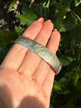 Load image into Gallery viewer, Art Nouveau Sterling Silver Bangle Bracelet
