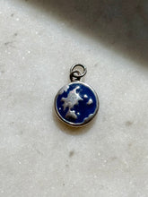 Load image into Gallery viewer, Blue Enamel Mini Earth Charm Sterling Silver
