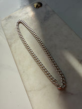 Load image into Gallery viewer, Vintage Curb Link Solid Sterling Silver Chain
